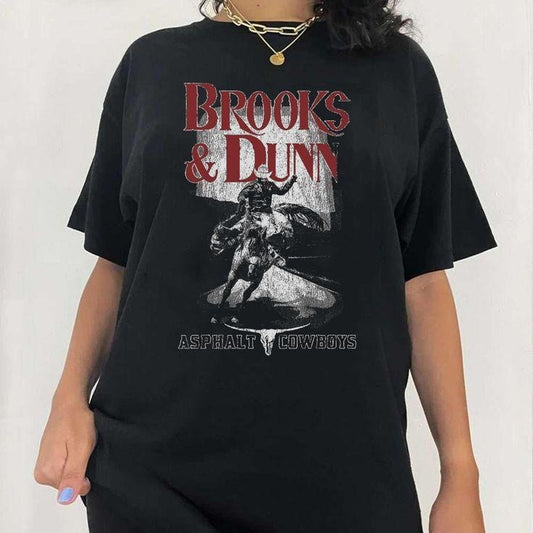 BROOKS & DUNN Metal Rodeo Unisex T Shirt, American band, 1990's, honky-tonk, brand new man, brooks and dunn