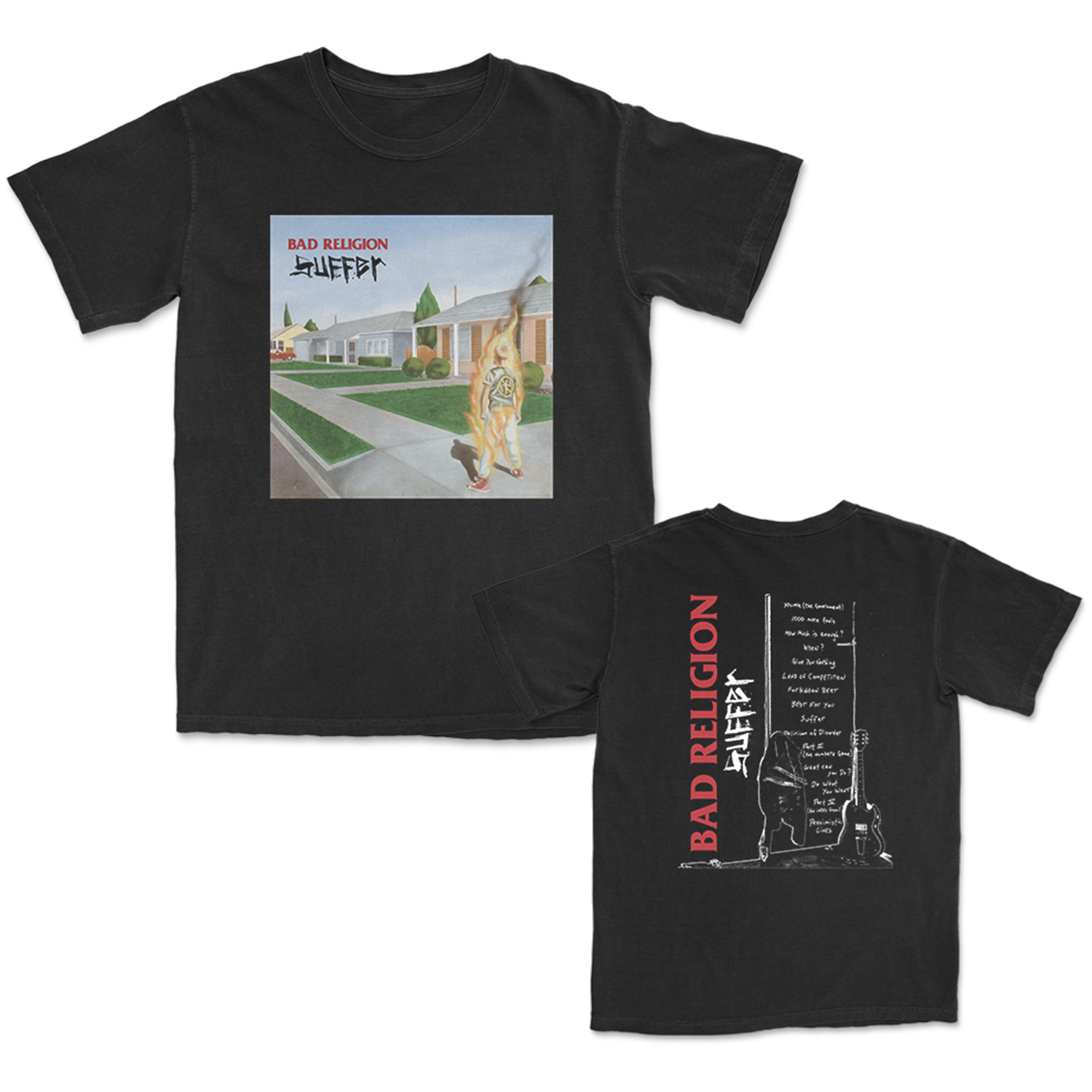Suffer Track List T-Shirt (Black) Hoodie, Sweatshirt | CoreVibeTees.com (Image 1)