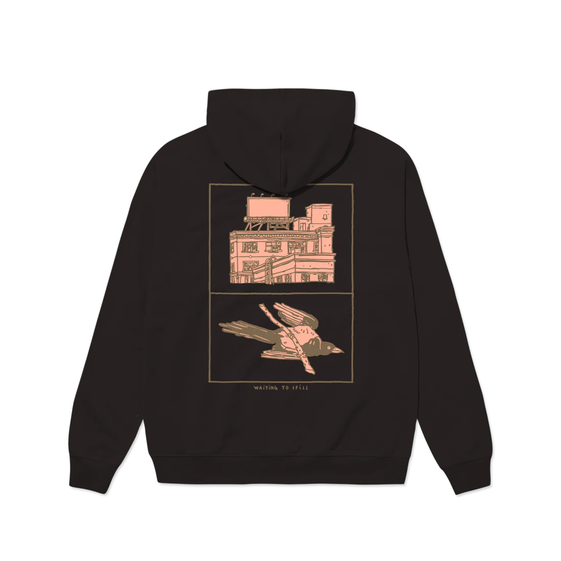Waiting To Spill Hoodie - Black T-Shirts, Sweatshirt | CoreVibeTees.com (Image 3)