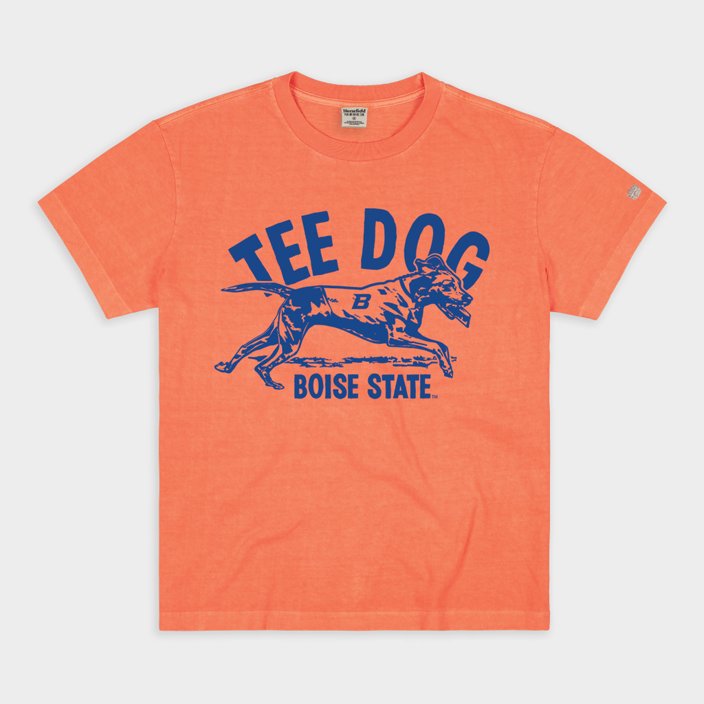 Boise State Tee Dog Vintage Heavyweight Tee Hoodie, Sweatshirt | CoreVibeTees.com