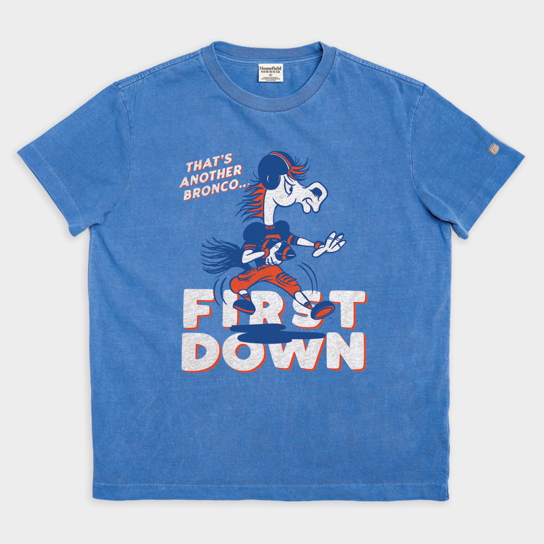 BSU Bronco First Down Vintage Heavyweight Tee Hoodie, Sweatshirt | CoreVibeTees.com
