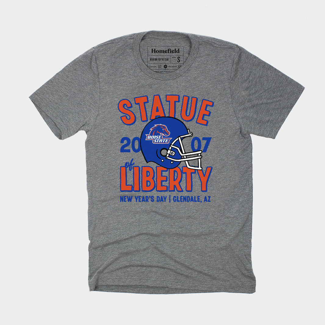Boise State Statue of Liberty Vintage T-Shirt Hoodie, Sweatshirt | CoreVibeTees.com