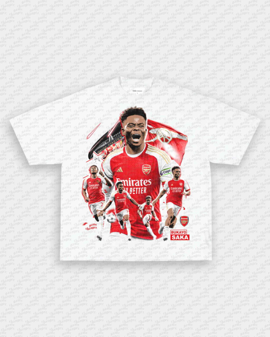 BUKAYO SAKA TEE Hoodie, Sweatshirt | CoreVibeTees.com (Image 2)
