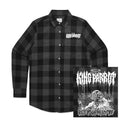 Bite Your Head Off Flanno Shirt (Black/Grey) Hoodie, Sweatshirt | CoreVibeTees.com (Image 1)