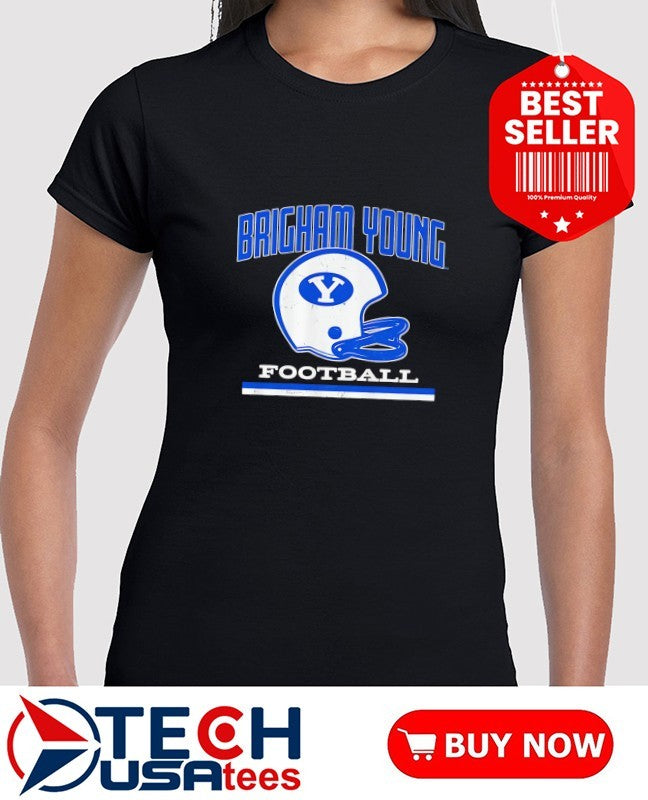 BYU Cougars Football helmet vintage shirt