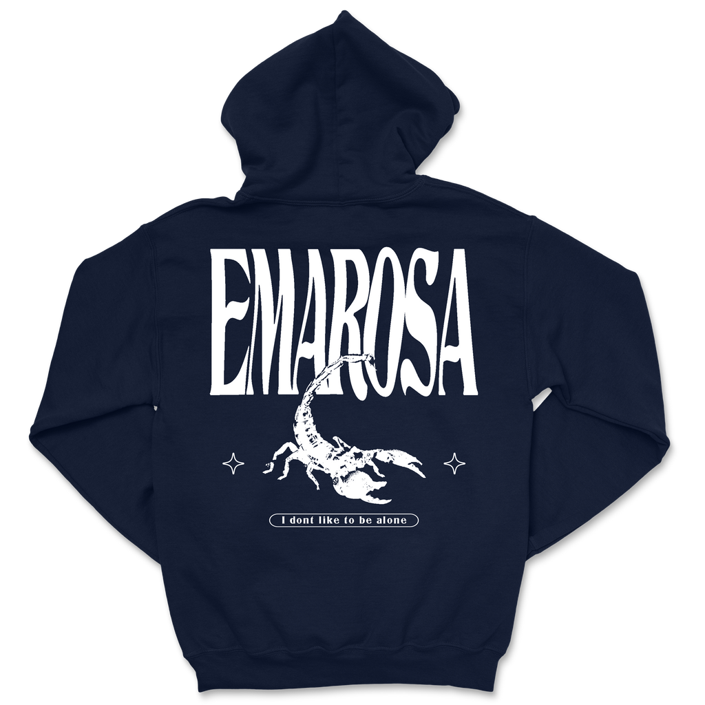 Emarosa - Attention Hoodie - Navy T-Shirts, Sweatshirt | CoreVibeTees.com (Image 3)