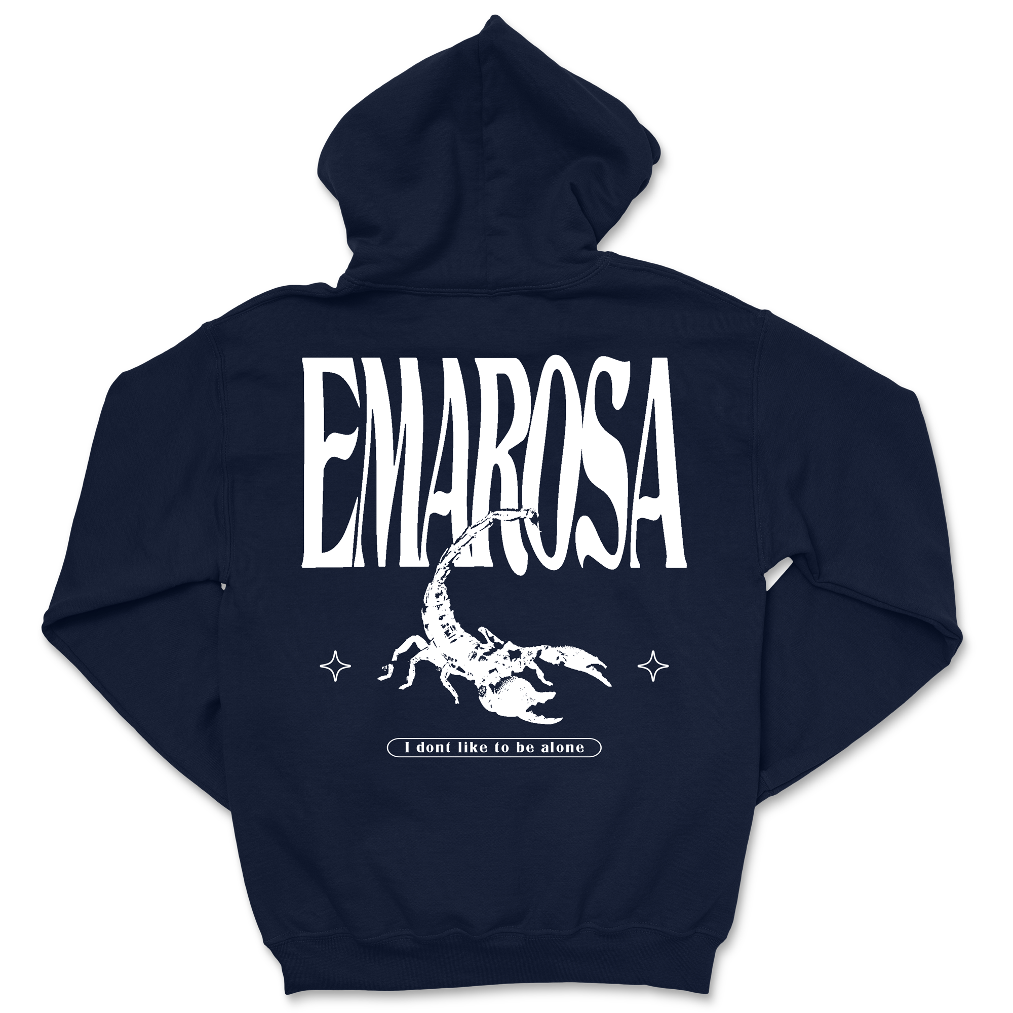 Emarosa - Attention Hoodie - Navy T-Shirts, Sweatshirt | CoreVibeTees.com (Image 3)