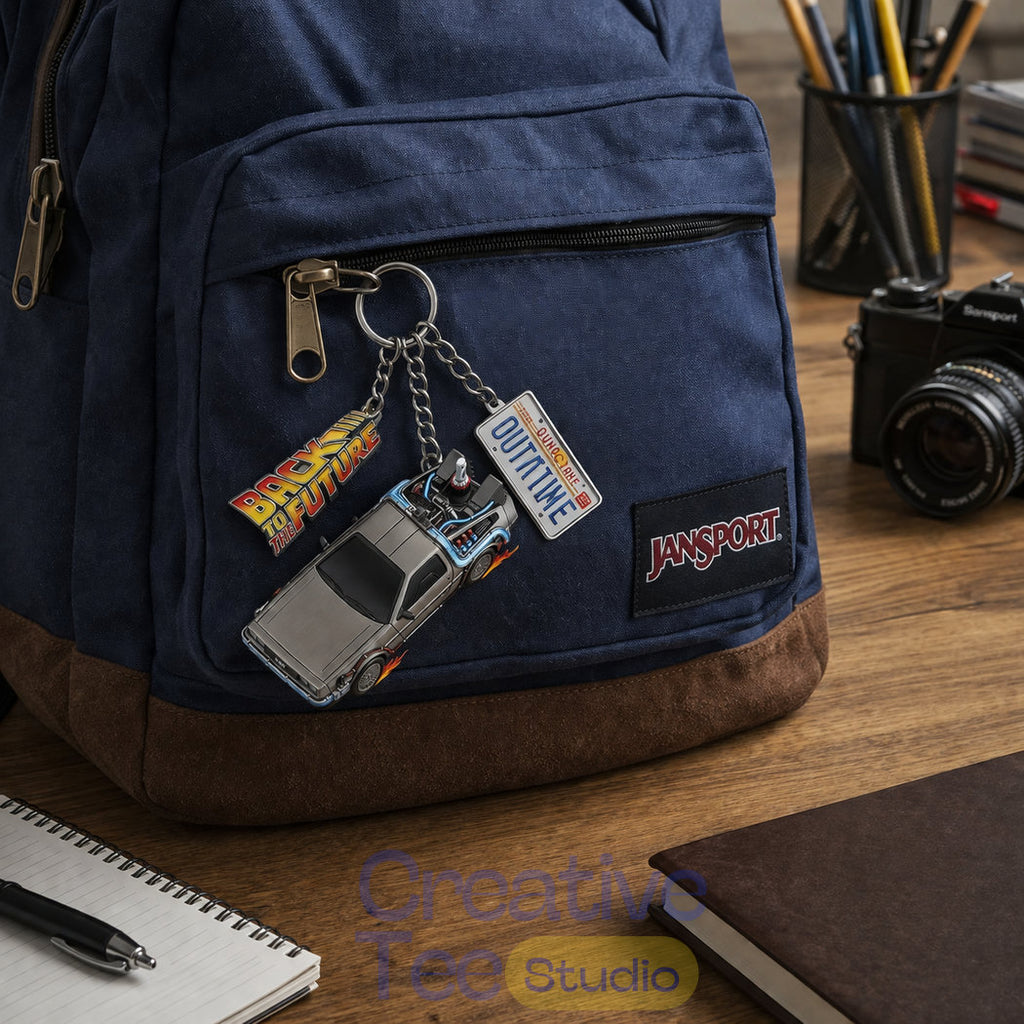Back to the Future Keychain