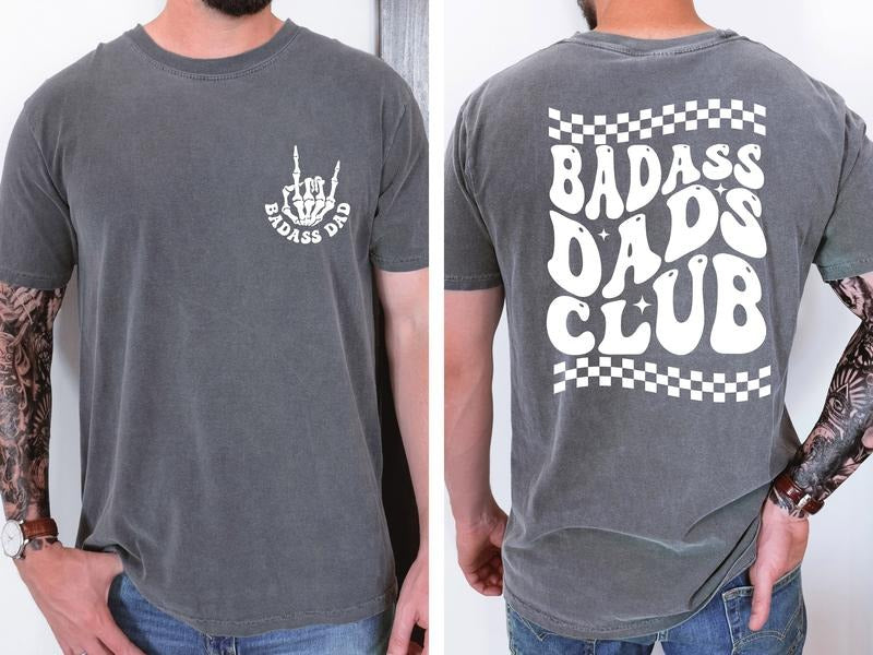 Badass Dads Club Shirt Badass Dads Shirt Cool Dad Shirt Funny Dad Gift New Dad Shirt TK43GN