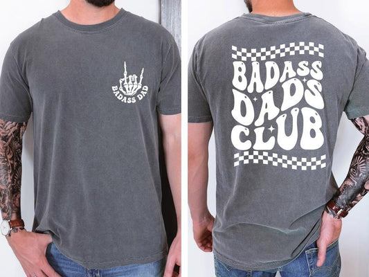 Badass Dads Club Shirt Badass Dads Shirt Cool Dad Shirt Funny Dad Gift New Dad Shirt TK43GN