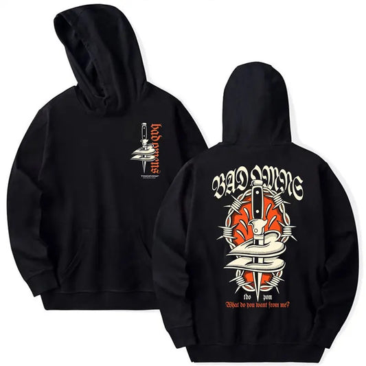 Badd 2 Sides Omens Hoodie, Metal Music Merch, Rock Band Apparel, Unisex Sweater Pullover Tee