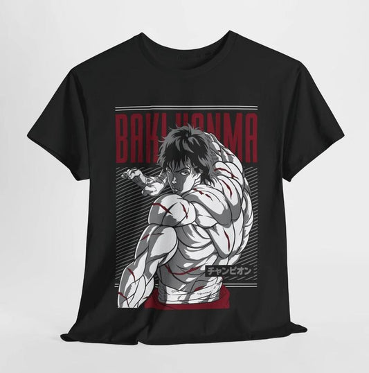 Baki T-Shirt, Anime T-Shirt, Graphic Anime Tee, Yujiro Hanma T-shirt, Hanma Baki T-Shirt, Anime Lover Shirt, Anime Manga Shirt, Unisex Shirt Menswear Top Underwear Tshirt