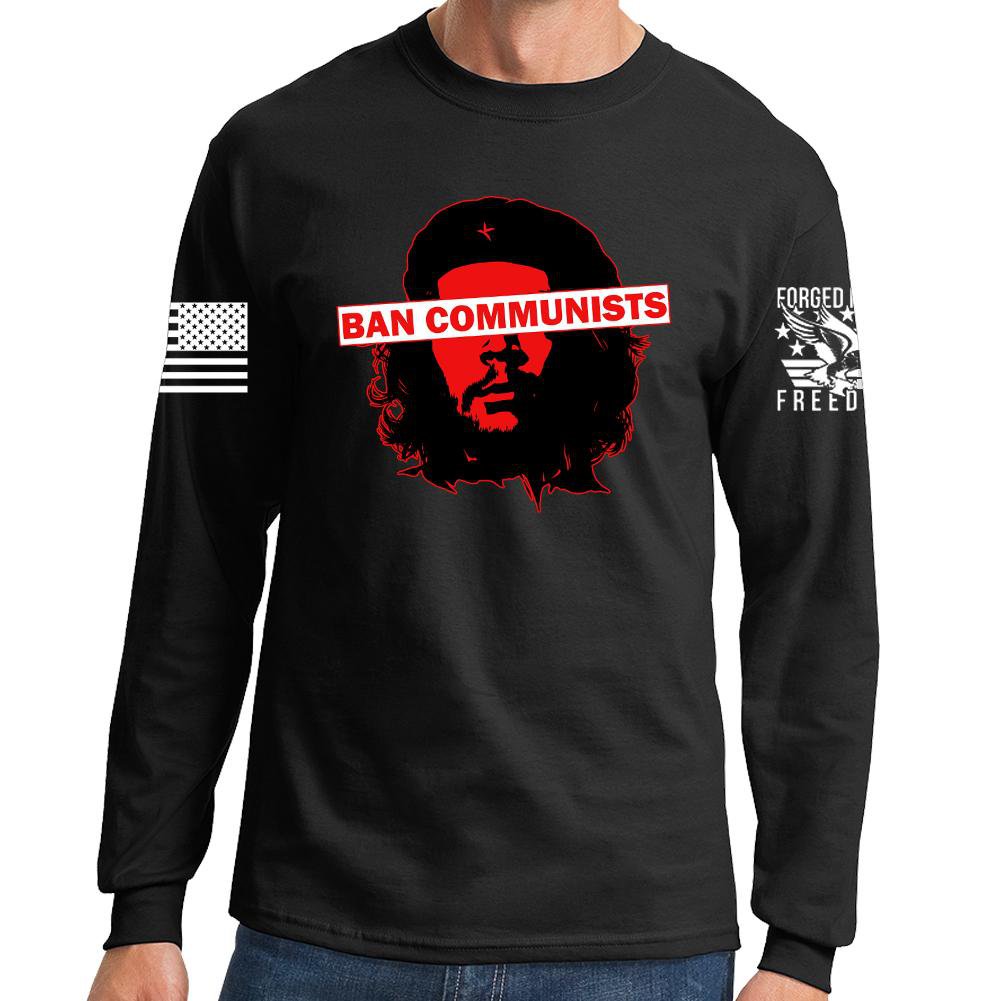 Ban Communists Long Sleeve T-shirt Hoodie, Sweatshirt | CoreVibeTees.com (Image 1)