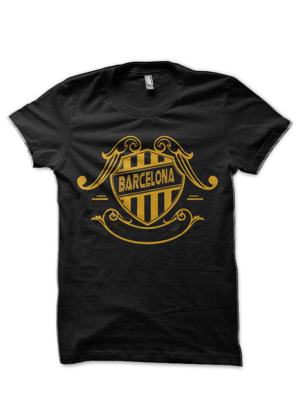 Barcelona  Black T-Shirt Hoodie, Sweatshirt | CoreVibeTees.com