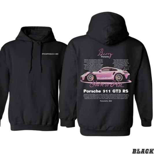 Barstool Golf Hoodie - Porsche 911 GT3 RS Design - Trendy Hoodie for Men and Women Menswear Sweaters
