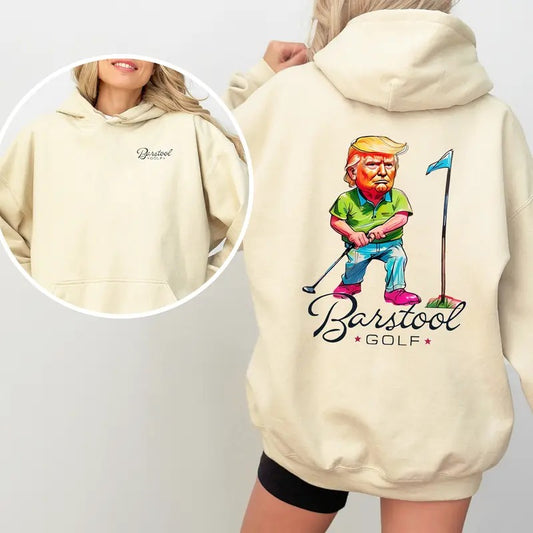 Barstool Golf Hoodie, Unisex Casual Tee, Golf Season Shirt, Comfortable Cotton Fabric, Perfect for Golf Enthusiasts, Stylish Everyday Wear
