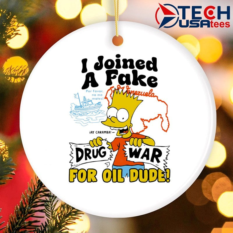 Bart Simpson I joined a fake Drug War for oil dude shirt