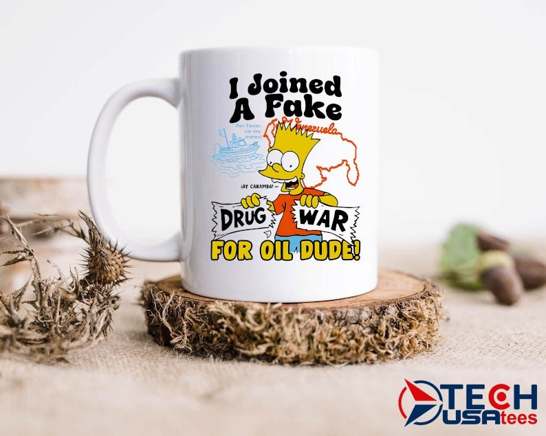 Bart Simpson I joined a fake Drug War for oil dude shirt
