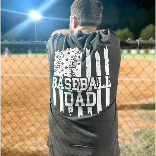 Baseball Dad Short Sleeve Tee, Sporty Father Shirt, Game Day Outfit, Gift for Baseball Lovers ADUGS