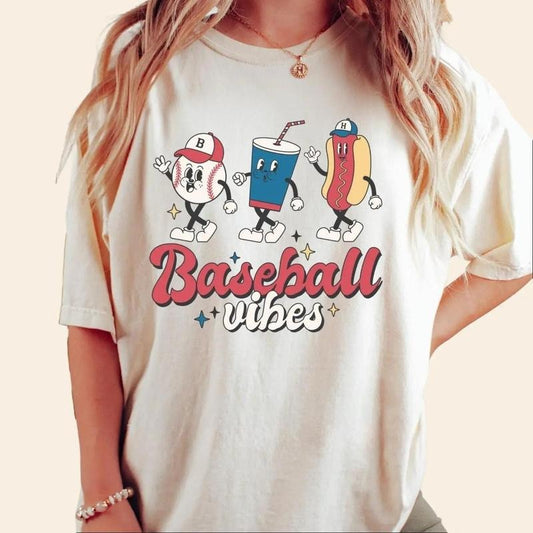 Baseball Game Day  Shirt, Retro Baseball Shirt, Women's Baseball Shirt, Sports Mom Shirt, Mom Baseball Shirt, Family