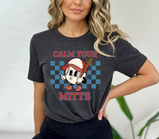 Baseball Game Day Shirt T-mom Shirt Baseball Shirt For Women Sports Mom Shirt Mothers Day Gift Family Baseball Shirt Calm Your Mitts  sweater and hoodie