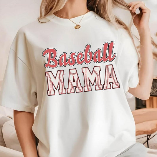 Baseball Mama T-Shirt, Mothers day Gift For Baseball Tee, Gift For Baseball Lover Mom Shirt, Baseball Season Mom Shirts
