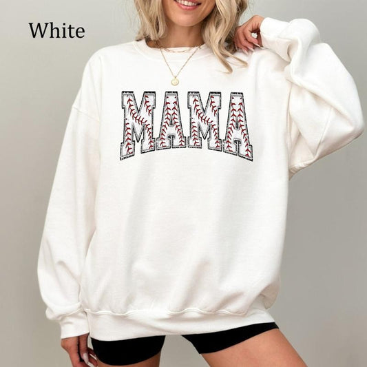 Baseball Mom Sweatshirt, Game Day Baseball Sweatshirt, Sports Mom Shirt, Trendy Baseball Mama Gift, Cozy Baseball Lover Shirt, Mother's Day Gift, Cozy Fleece Sweatshirt, Everyday Casual Comfort