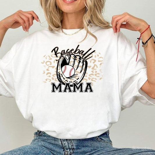 Baseball Shirt, Mom Baseball Shirt, Baseball Mama, Cheetah Baseball Shirt, Cute Baseball Mama Shirt, Leopard Baseball Mama Tee, Baseball Tee