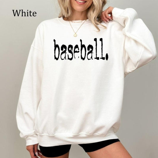 Baseball Sweatshirt, Game Day Baseball Sweatshirt, Sports Mom Crewneck, Baseball Fan Shirts, Trendy Gameday Apparel for Women, Cozy Fleece Sweatshirt, Everyday Casual Comfort