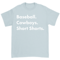 Garett Delano - Baseball. Cowboys. Short Shorts Blue T-Shirt Hoodie, Sweatshirt | CoreVibeTees.com