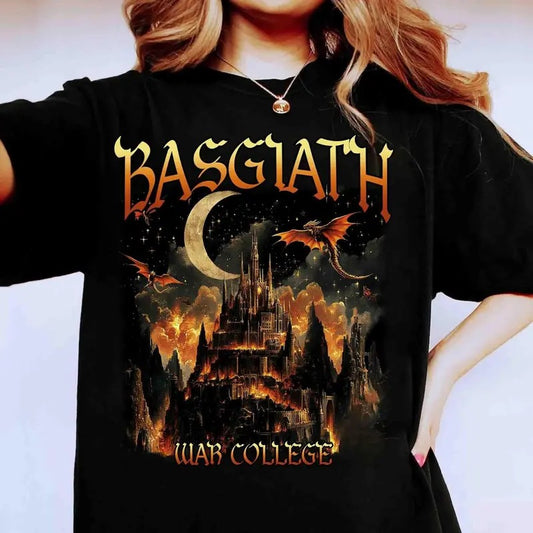 Basgiath War College Shirt, Fourth Wing Shirt, Dragon Rider Shirt, Fourth Wing Riders Quadrant,Trendy Book Merch,Bookish Gift