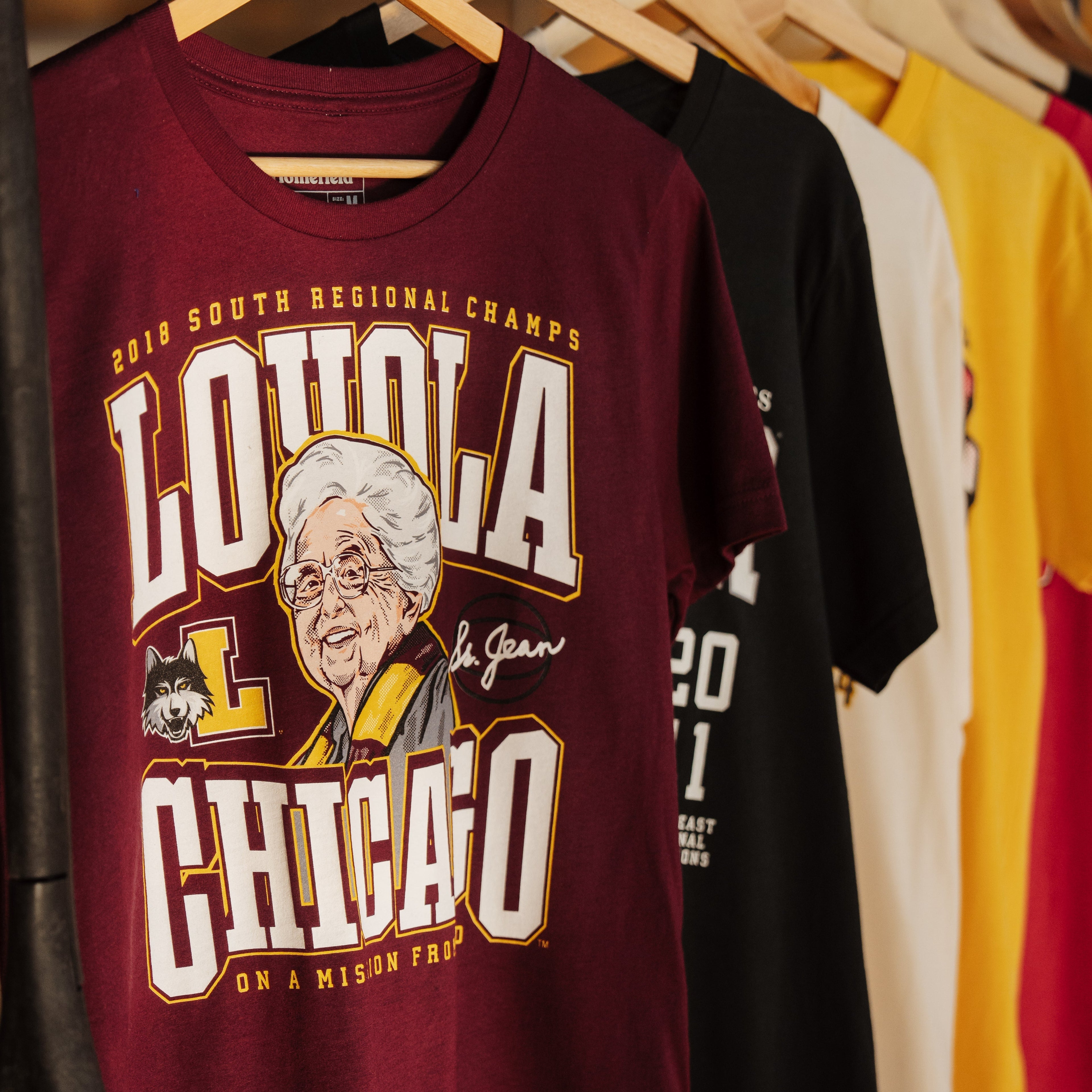 Loyola Ramblers Men's Basketball 2018 Sister Jean Tee Style001 Hoodie, Sweatshirt | CoreVibeTees.com (Image 2)