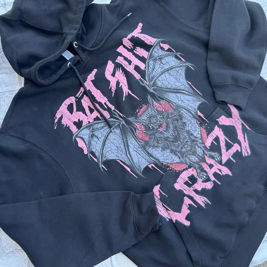 Bats - Premium Fleece Hoodie, Super Soft Hoodie, Halloween Hoodie Pull Over, Vintage Design, Ghost Shirt