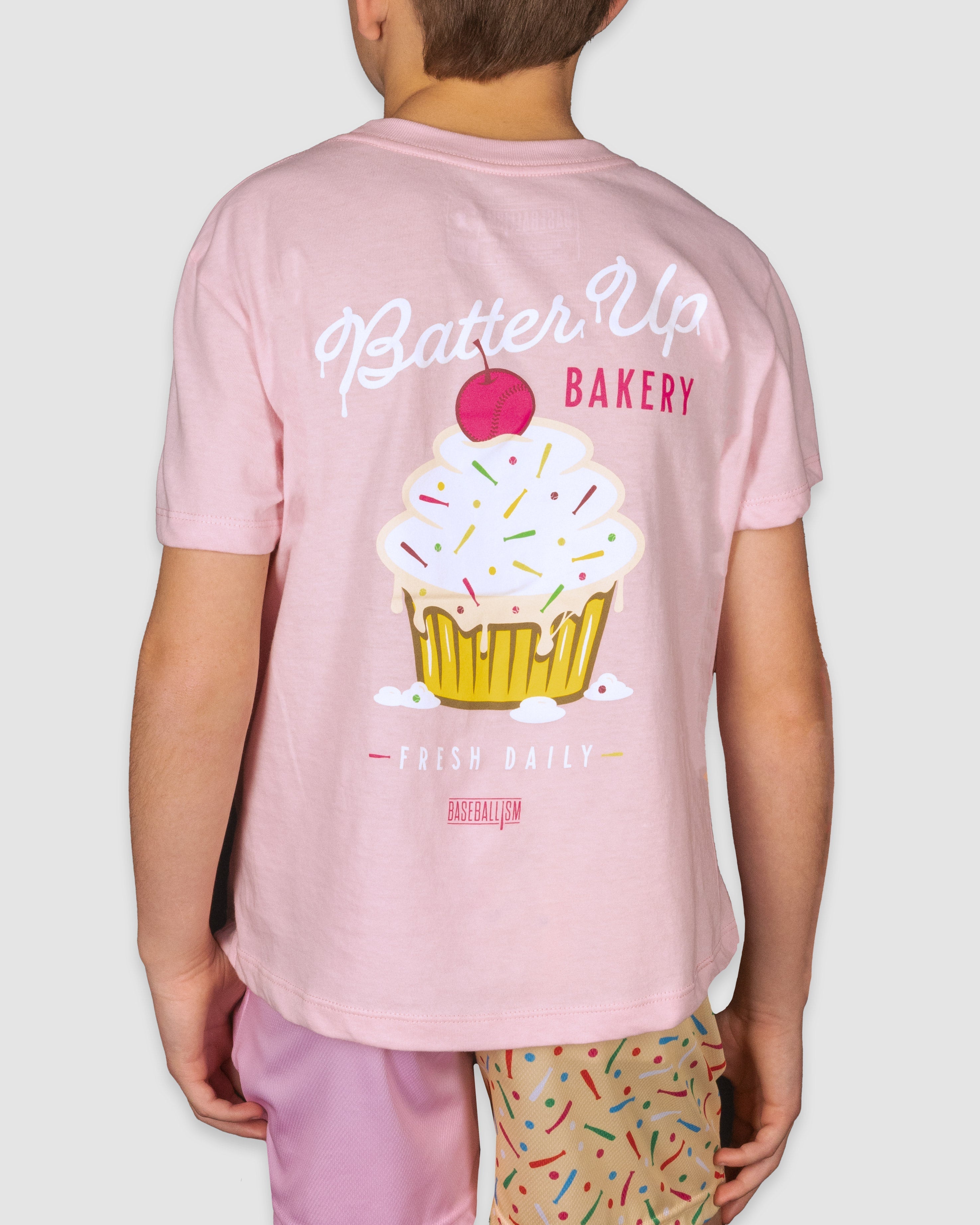 Batter Up Bakery Confetti Cupcake Youth T-Shirt Hoodie, Sweatshirt | CoreVibeTees.com (Image 3)