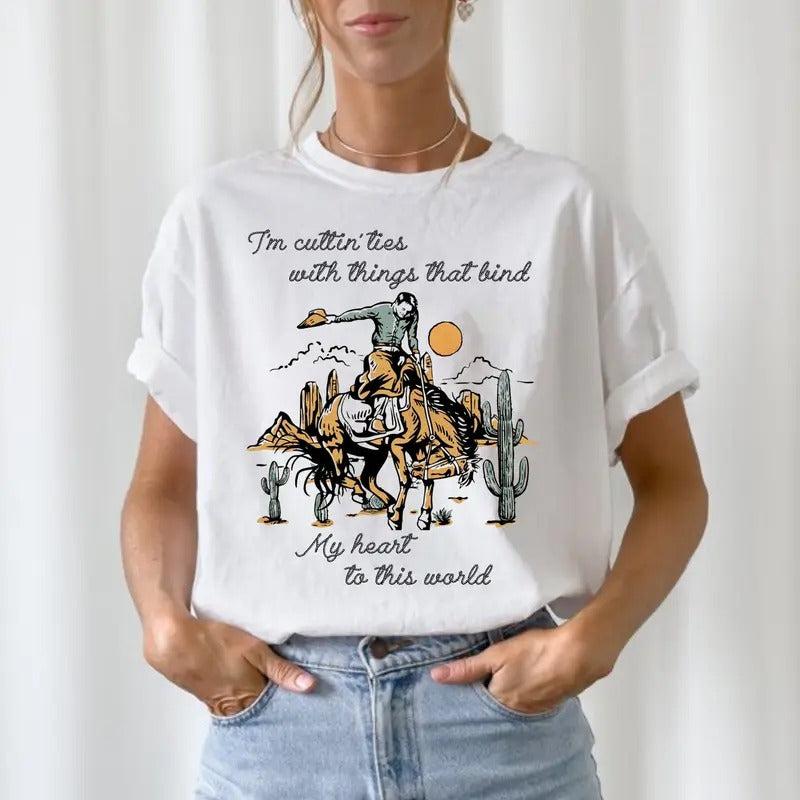 Bbryan Cowboy Country T Shirt, Country Music Lyrics Tee, Fan Merch, Music Festival Shirt, Unisex Short Sleeve Tee Top Womenswear