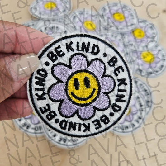 Be Kind Floral Hat Patch (1 Patch)