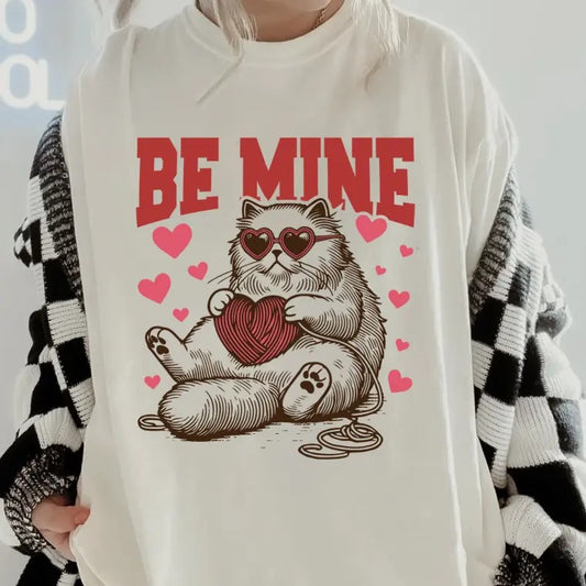 Be Mine Cats #2 GILDAN Shirt~  coffee shirt Unisex Apparel Relaxed Fit Printed In The USA Clothing Womenswear Casual Comfort Cotton Top Athletic Boho Chic