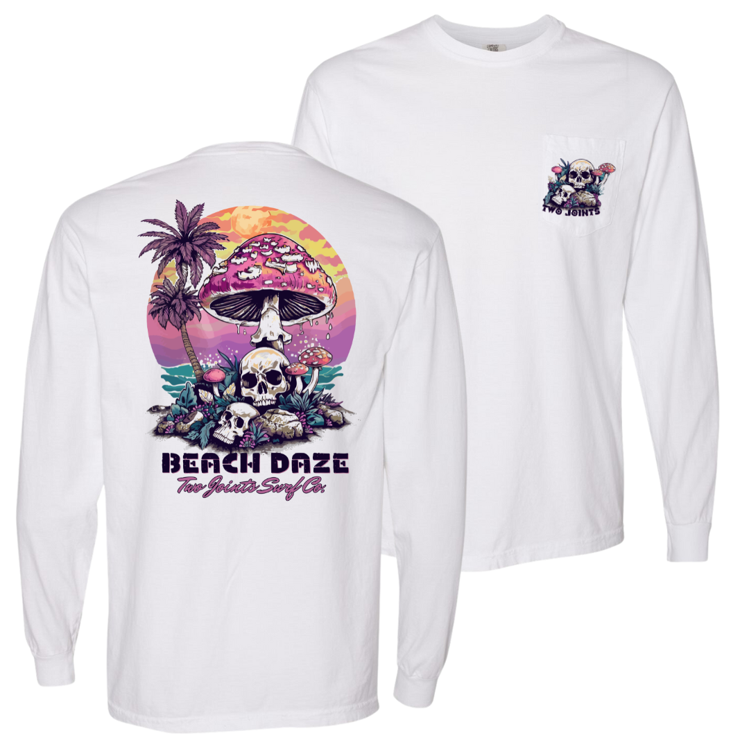 Beach Daze Long Sleeve Tee Hoodie, Sweatshirt | CoreVibeTees.com