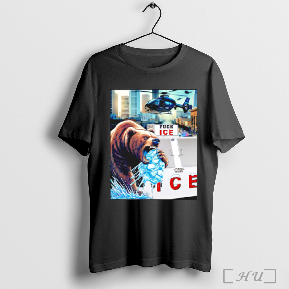 Bear Fuck Ice Poster T Shirt Sweatshirt Hoodie | CoreVibeTees.com