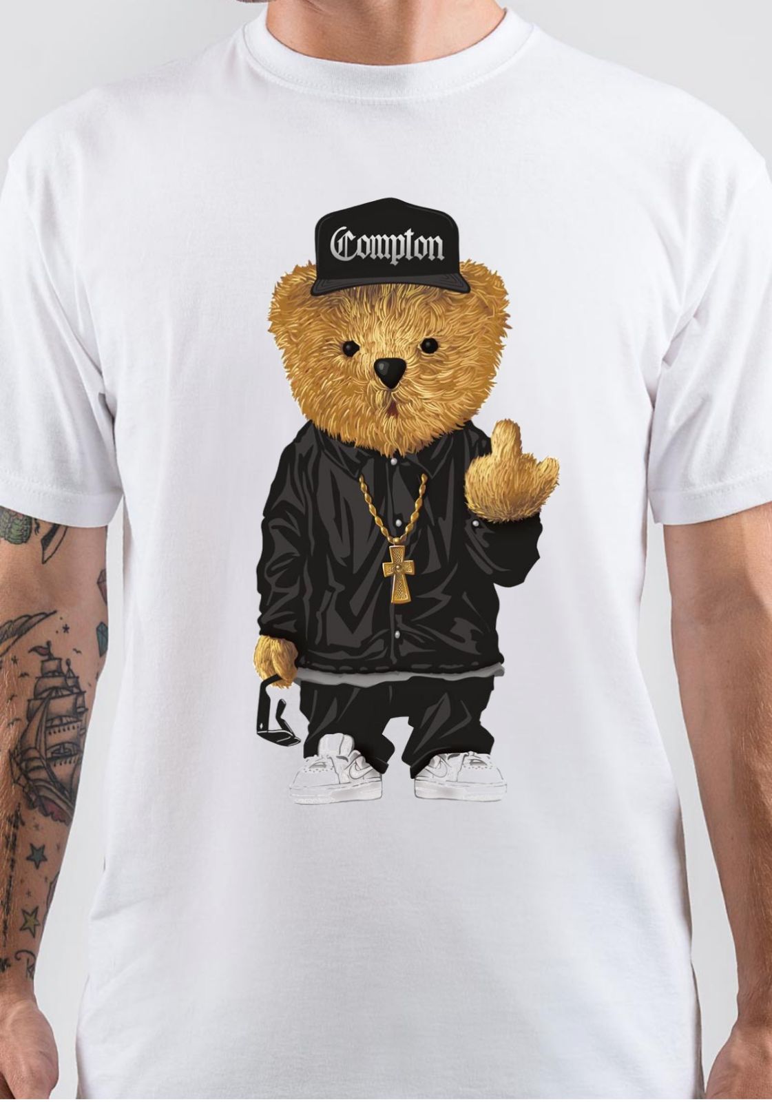 Bear Middle Finger T-Shirt Hoodie, Sweatshirt | CoreVibeTees.com