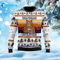 Bear That’s What I Do I Drink Bourbon Ugly Christmas Sweater