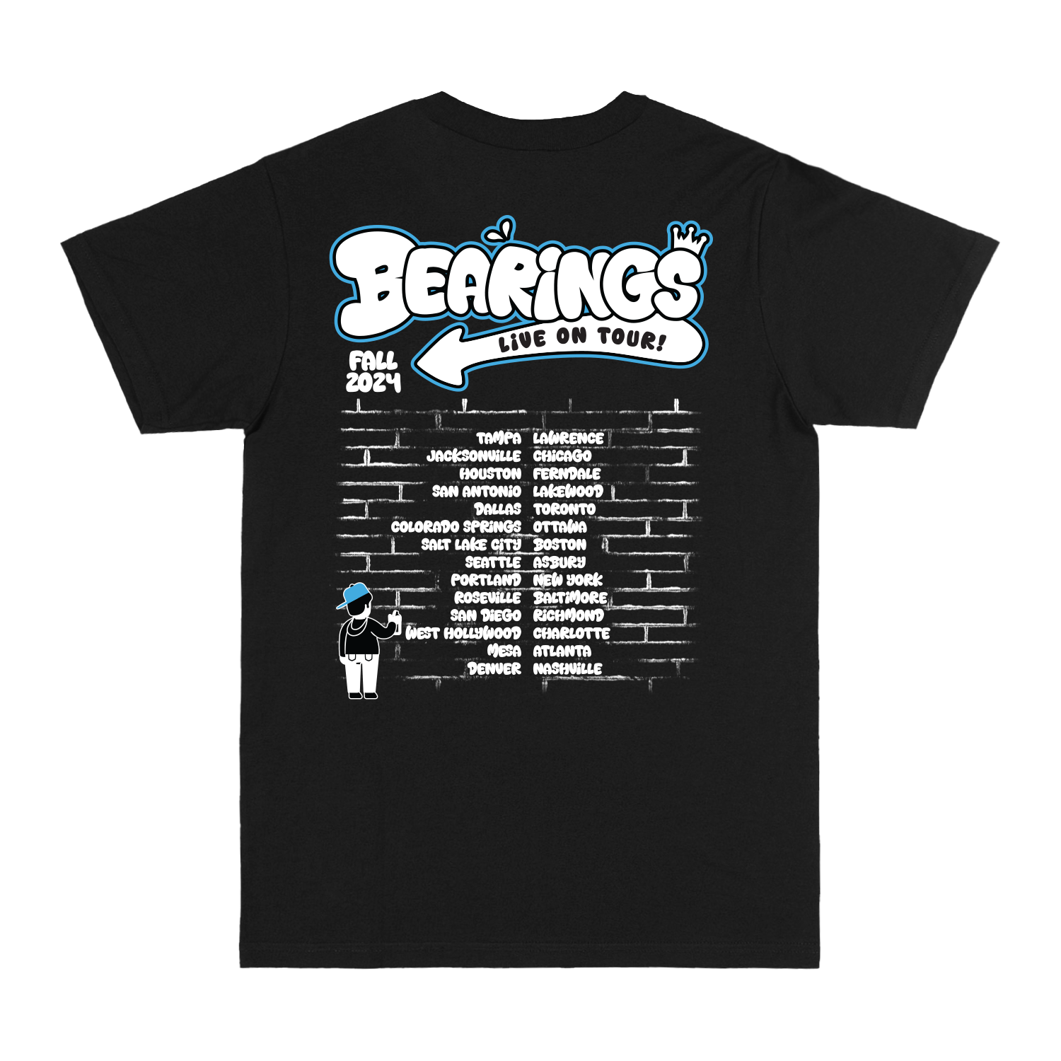 Bearings - 2024 Tour Tee Hoodie, Sweatshirt | CoreVibeTees.com (Image 3)