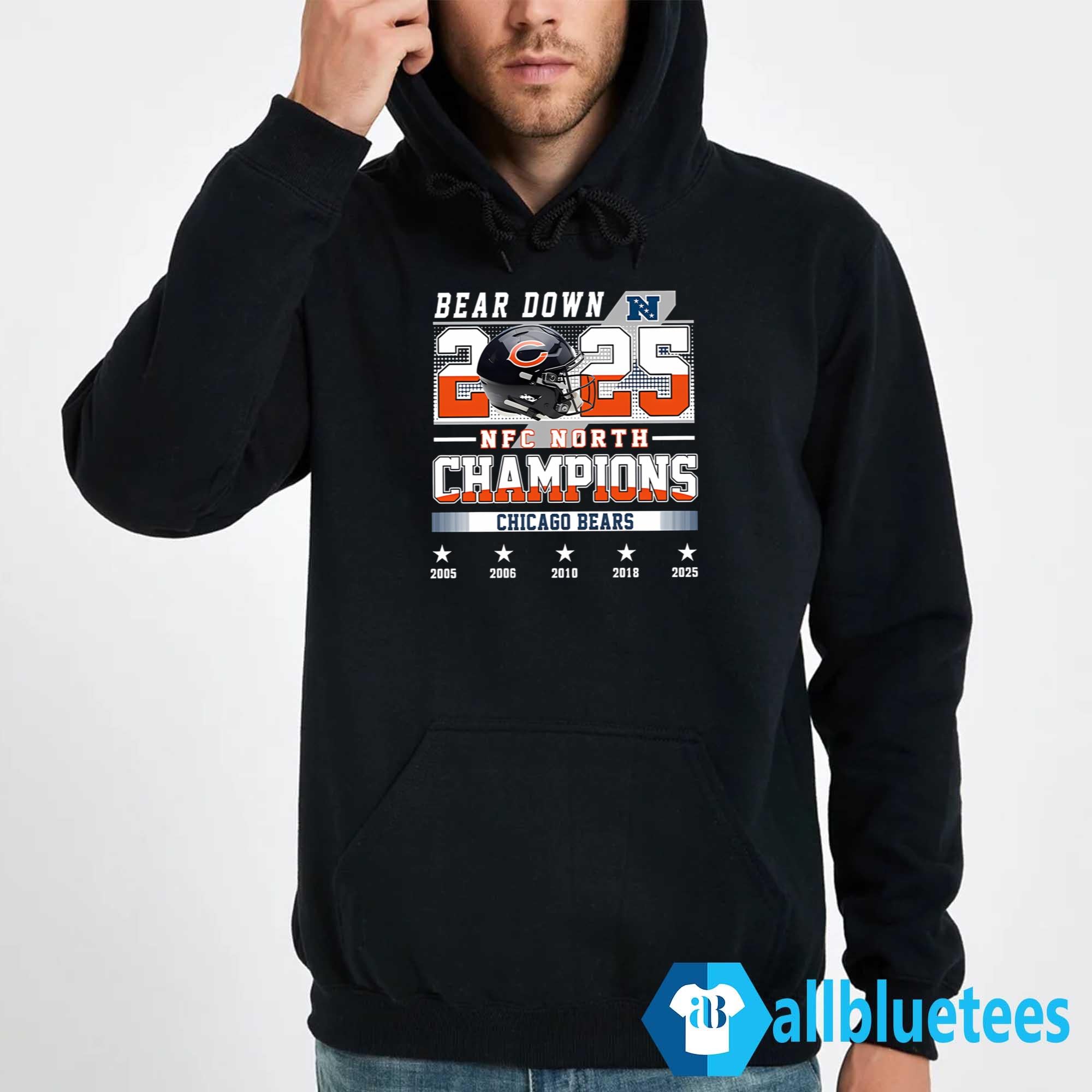 Bears Down 2025 NFC North Champions Shirt