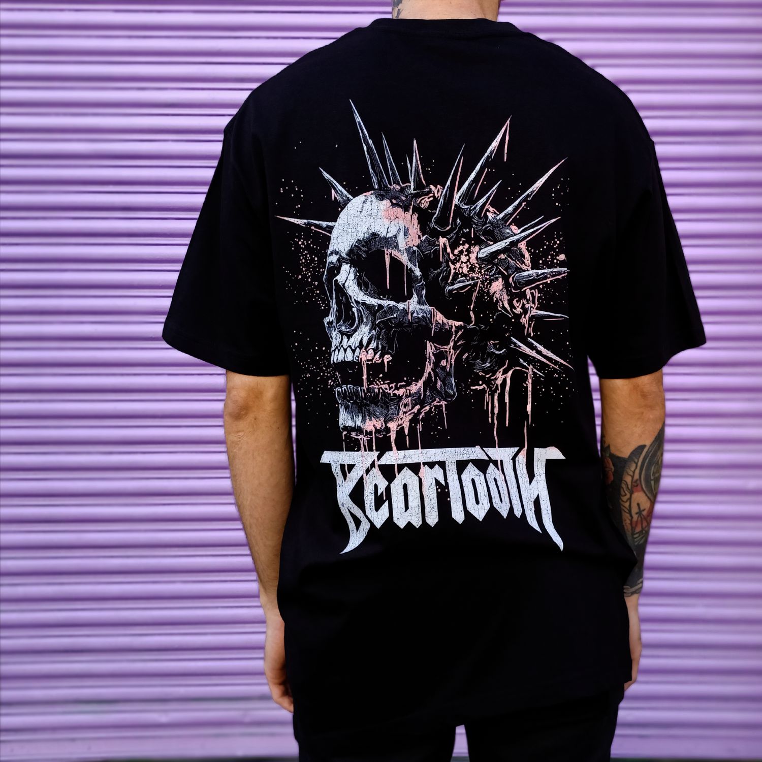 Spike Skull Tee (Black) Hoodie, Sweatshirt | CoreVibeTees.com (Image 4)