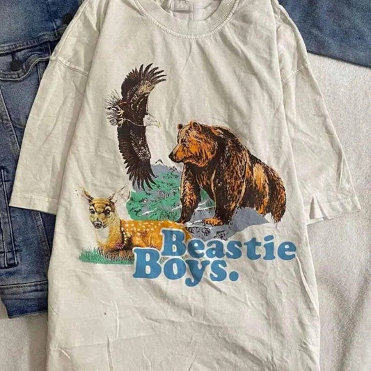 Beastie Boys Street Animals Song T Shirt Classic White Unisex S-5xl6157