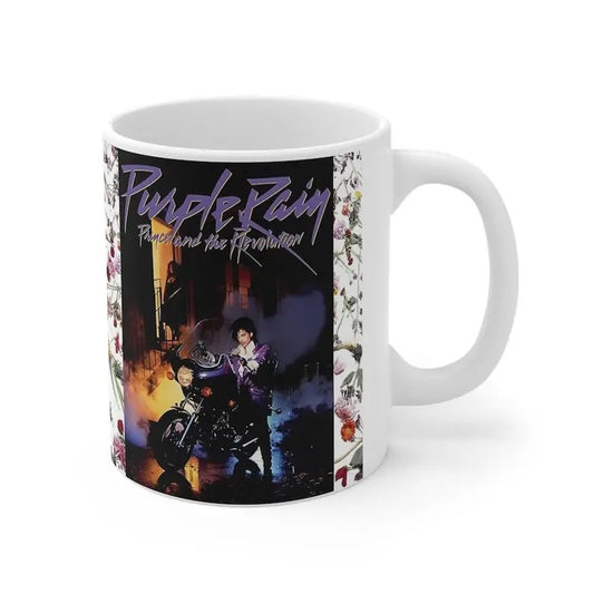 Beautiful PrincePurple Rain Tribute Coffee Mug. This Ceramic Mug great gift for an 80's enthusiast.