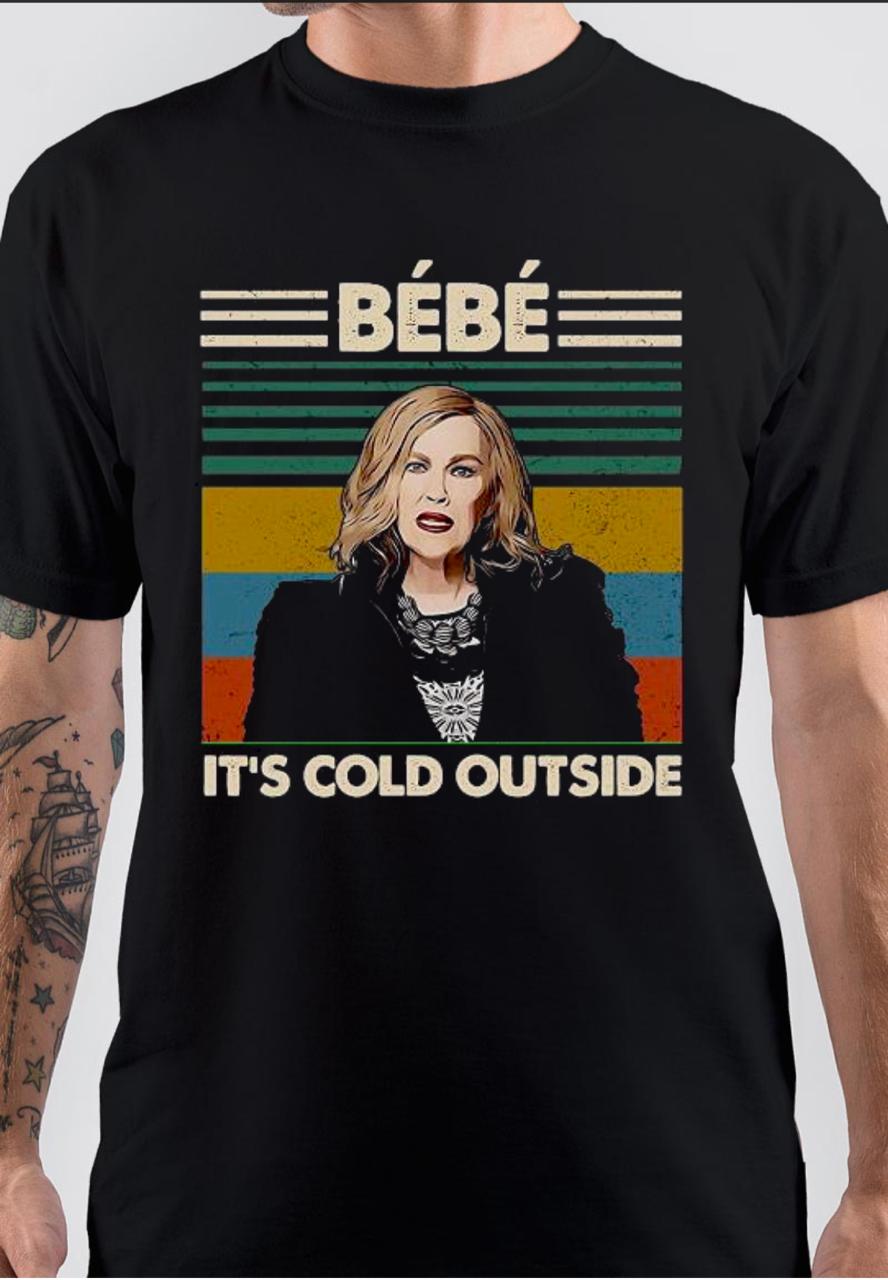 Bebe Itâ€™s Cold Outside White T-Shirt Hoodie, Sweatshirt | CoreVibeTees.com