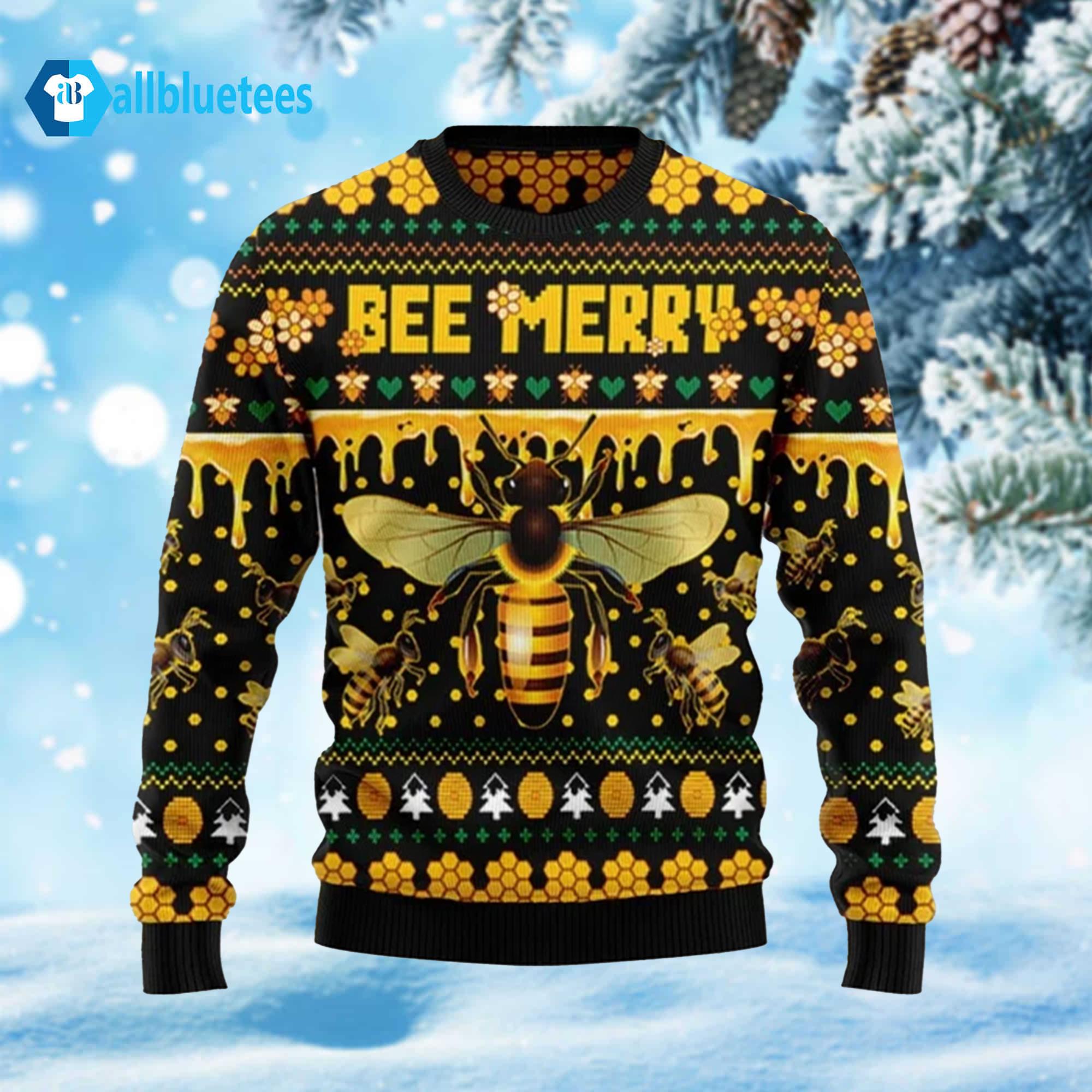 Bee Merry Ugly Christmas Sweater