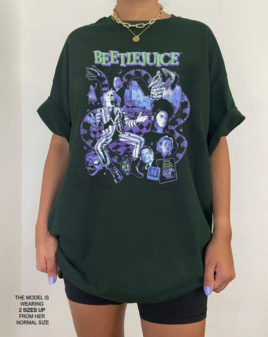 Beetlejuice 1988 Movie T-Shirt, Vintage Movie Halloween Sweatshirt, Halloween Characters Tee Shirt, Halloween Movies Tee, Beetlejuice Graphic Shirt