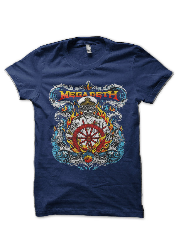 Megadeth Navy Blue T-Shirt Hoodie, Sweatshirt | CoreVibeTees.com